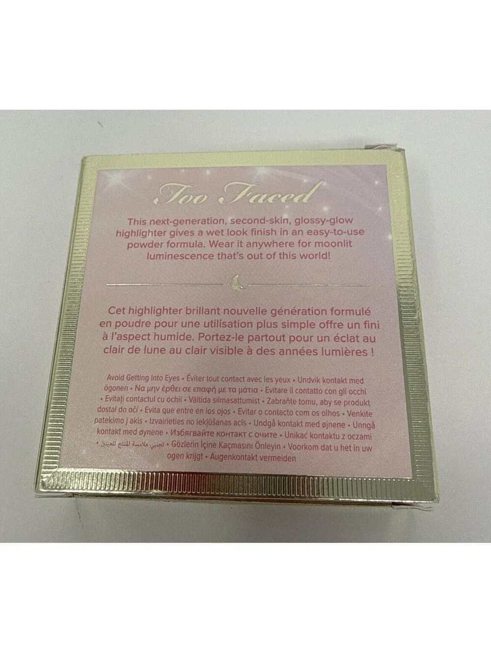 TOO FACED MOON CRUSH~OUT OF THIS WORLD HIGHLIGHTER~SUMMER MOON 7g./.24 Oz. RN3